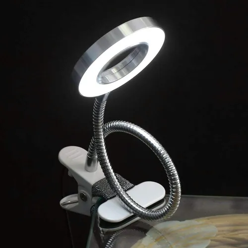 Lmpara Led Porttil Con Clip Y Ajuste De Altura.