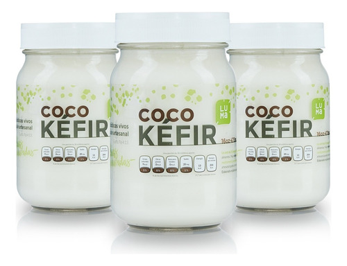 Kefir De Coco Probiótico Suplemento Sin Lactosa Vegano Natur