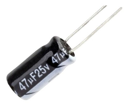 Condensador - Filtro - Capacitor 25v 47uf Electrolitico 