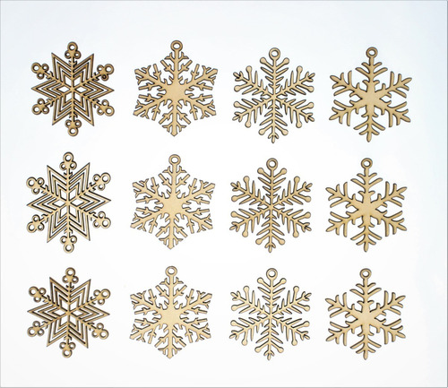 Esferas Copos De Nieve Mdf 3mm