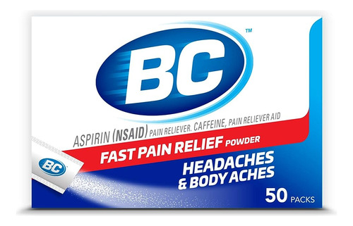 Bc Powder Original Strength Pain Reliefr, Paquetes De Aspiri