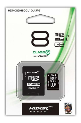 Hidisc Tarjeta Microsdhc Gb Clase Para Sd Convertidor Caso