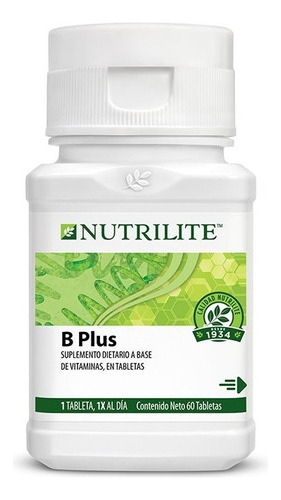 Vitaminas Nutrilite Complejo B Plus 60 Tab Energia Sabor Sin Sabor