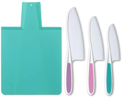 Ni?os Cuchillo Y Tabla De Cortar Set-pink