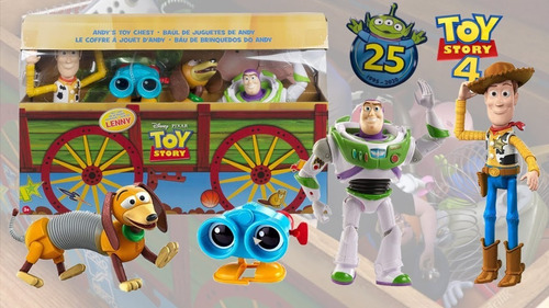 Woody Buzz Lenny Slinky Baúl De Juguetes De Andy Toy Story | Meses sin  intereses