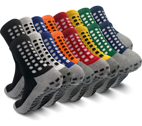 De 8 Pares De Calcetines Deportivos Antideslizantes De