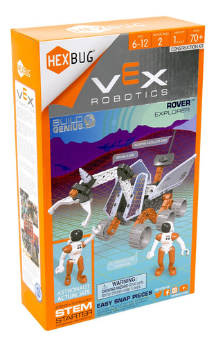 Rover Hexbug Vex Explorers De Juguete Con 1 Astronauta De Má