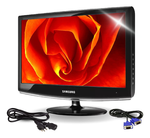 Monitor Samsung  20 Polegadas  Lcd Com Tela Widescreen Preto (Recondicionado)