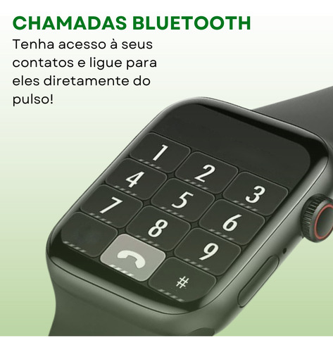 Relógio Inteligente Iwo W16 Bluetooth Tela 1.7p Preto