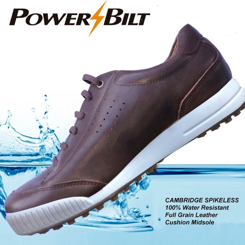 Zapatilla Golf  Powerbilt Cambridge Spikeless Water Resist 