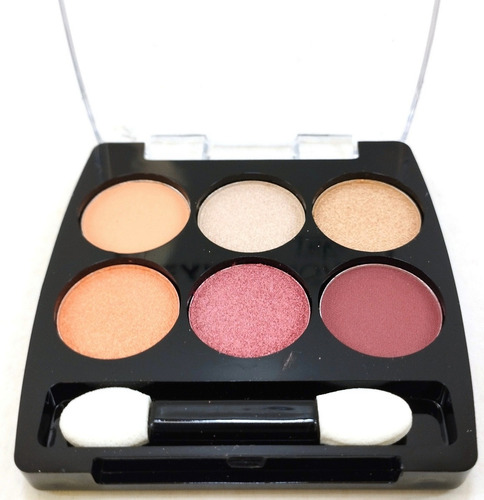 Paleta De Sombras Compactas De Ojos 6 Tonos Tejar Aplicador