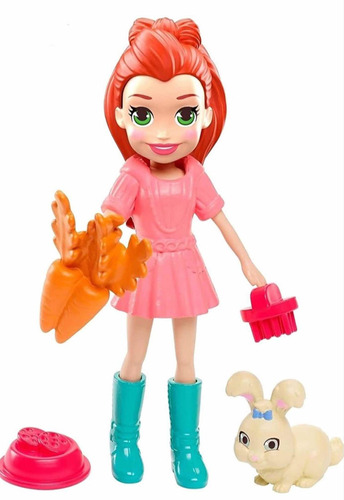 Boneca Polly Pocket Lila Com Bichinho - Mattel