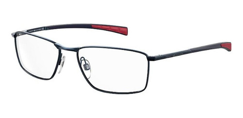 Óculos Armação Tommy Hilfiger Th1783 Fll Fosco Metal Azul