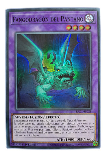 Yugi-oh! Mudragon Of The Swamp Ra01-en028 Super