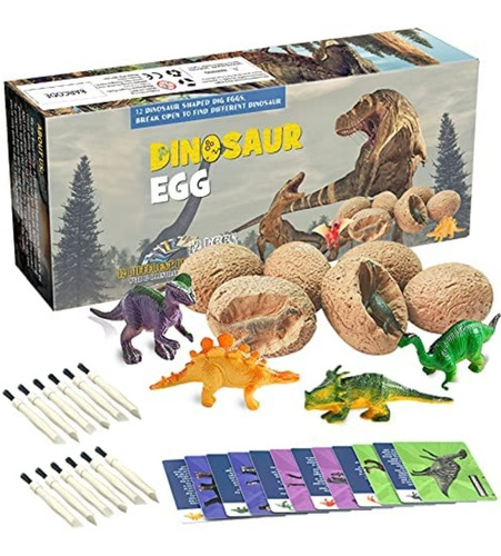 Dinosaurios Kit Excavación 12 Huevos Dinosaurios A Descubrir