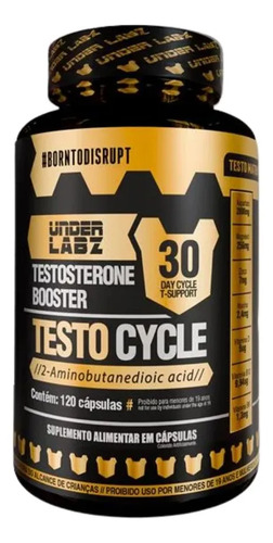 Suplemento Under Labz Suplemento Alimentar Testo Cycle en cápsula sabor sem sabor de 120 un