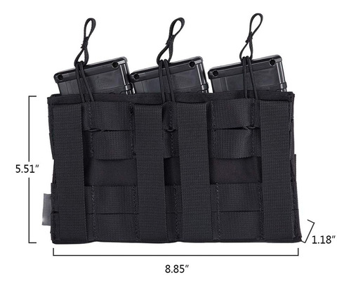 Cartuchera Portacargador Tactico Para R15 M4 Cap 3 De Larga
