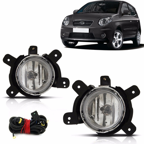 Kit Farol De Milha Auxiliar Picanto 2009 2010 2011