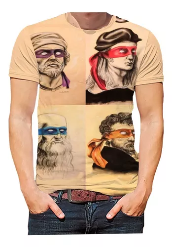 Regata Camiseta Tartarugas Ninja Desenho Nostalgia Hd 04