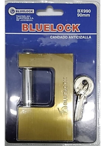 Candado Anticizalla Bluelock Bx970 90mm Blister 3 Llaves Bl