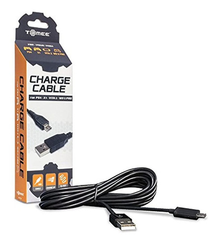 Cable De Carga Micro Usb Tomee Para Ps4 Xbox One Ps Vita 200