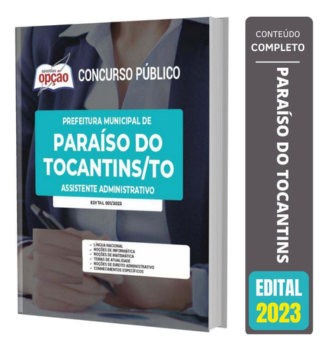 Apostila Paraíso Do Tocantins - Assistente Administrativo