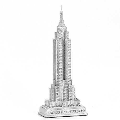 Empire State Building Estatua Ciudad De Nueva York Plata 9 P