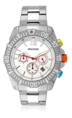 Relógio Masculino Magnum Analógico Ma33102q - Prata