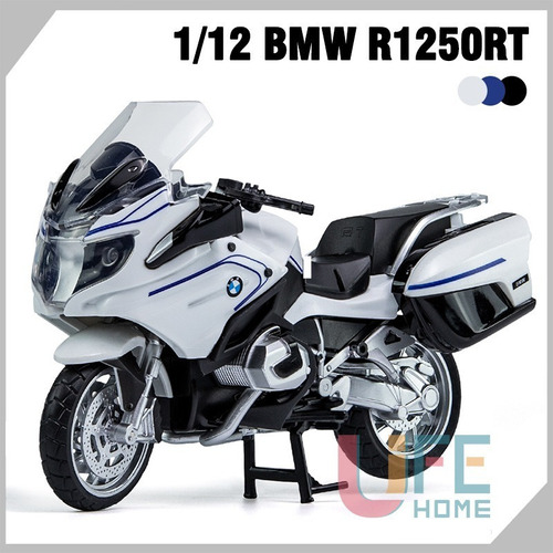 1/12 R1250gs Miniatura Modelo Moto Con Luz Y Sonido Base