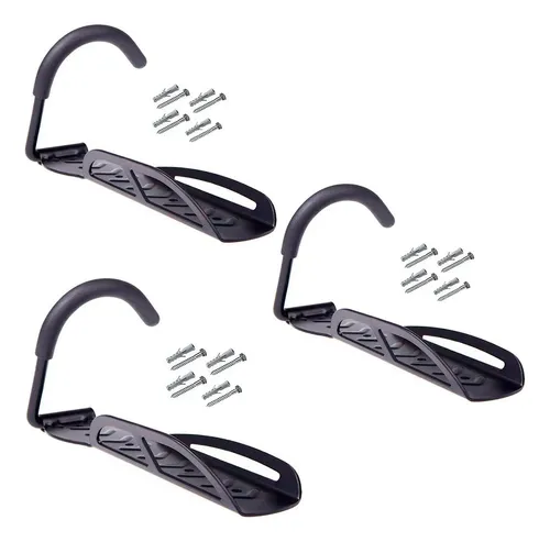 Kit X3 Soporte Para Bicicleta Pared Gancho Acero Resistente
