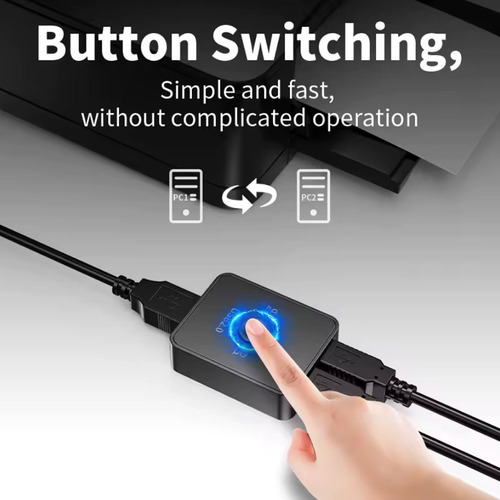 Switch Kvm Usb 3.0 Para Compartir Impresora Periféricos