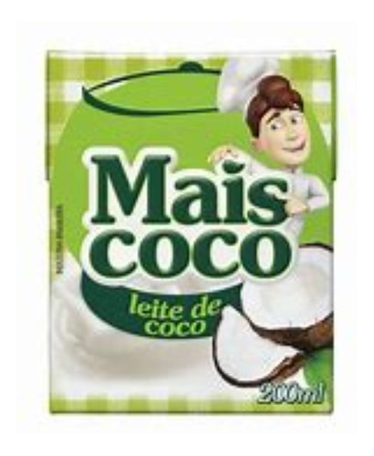 Leche De Coco Mais Coco 200ml Tetra  Brasil Nuevo Envíos!