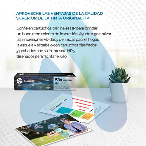Cartucho Hp 976y Cyan Original L0r05a Hp 552 577 55250 57750