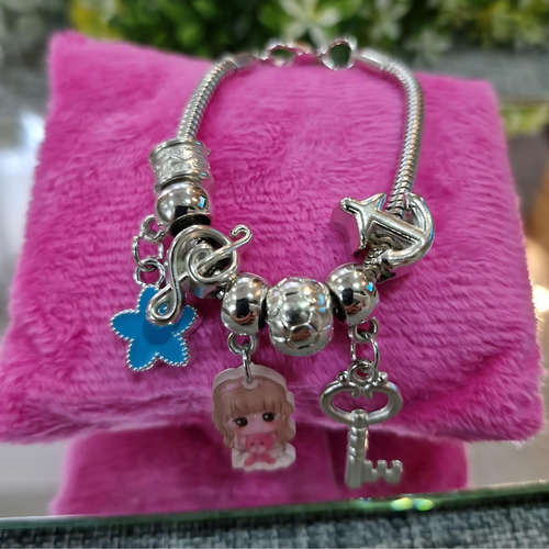 Kit Relógio Princesas + Óculos + Pulseira + Caixa Presente Correia Rosa Bisel Frozen Fundo Personagem