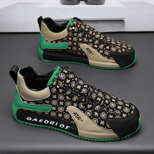 Zapatillas Deportivas Negras Informales Para Hombre, Transpirables, De Estilo Autumntrendy