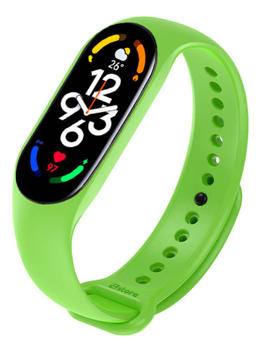 Correa Compatible Con Xiaomi Mi Band 7 Verde Manzana