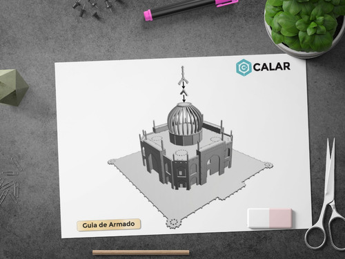 Imagen 7 de 7 de Taj Mahal Rompecabeza Puzzle 3d Maqueta Para Armar Mdf Fibro