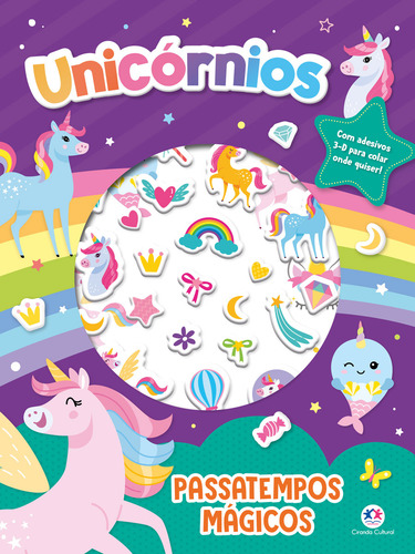 Unicórnios - Passatempos Mágicos: Passatempos Mágicos, De Marina Evangelista., Vol. 1. Editorial Ciranda Cultural, Capa Mole, Edição 1 Em Português, 2023