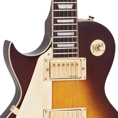 Guitarra Vintage Lv100 Lv100tsb Zurda Tobacco Sunburst