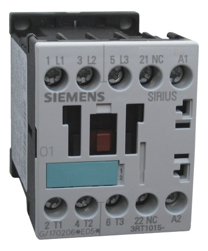 Contactor Siemens 3rt1015-1ap01 3x7a Bobina 230vac