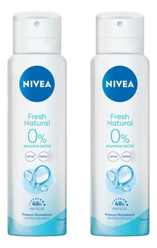 Nivea Fresh Natural kit com 2 unidades 150ml 