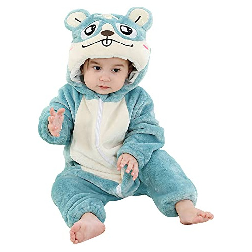 Michley Unisex Baby Boy Girl Hooded Mono Traje De Fv19r