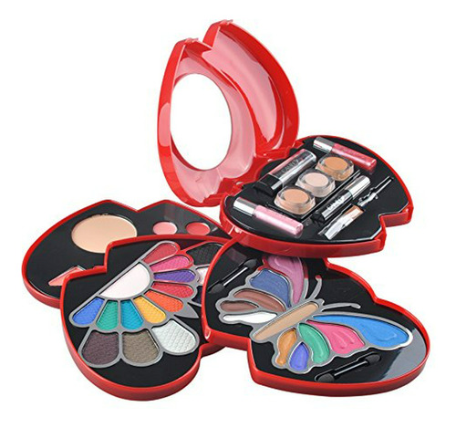 Kit De Maquillaje Doble Corazón Glamour Girl Por Cameo.