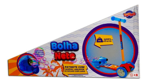 Patinete Infantil Lança Bolhas Com 3 Rodas E Luzes Toyng Cor Colorido