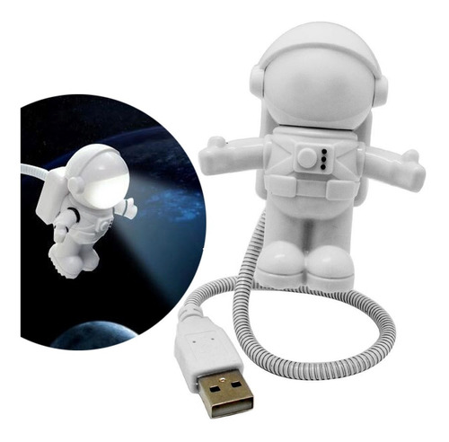 Lampara Led Usb Forma De Astronauta Para Pc 1004