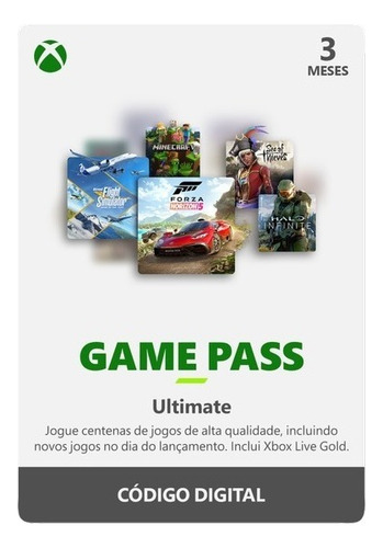 Xbox Game Pass Ultimate 3 Meses Codigo 25 Digitos