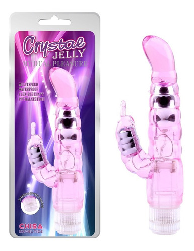 Vibrador Crystal Jelly My Dual Pleasure Rosa Sexshop Clitora