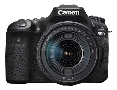  Canon Eos Kit 90d + Lente 18-55mm Is Stm Dslr Color  Negro