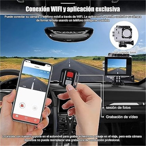 C¡mara Deportiva 4k Wifi Lmpermeablehasta 30m Sensor 24mp