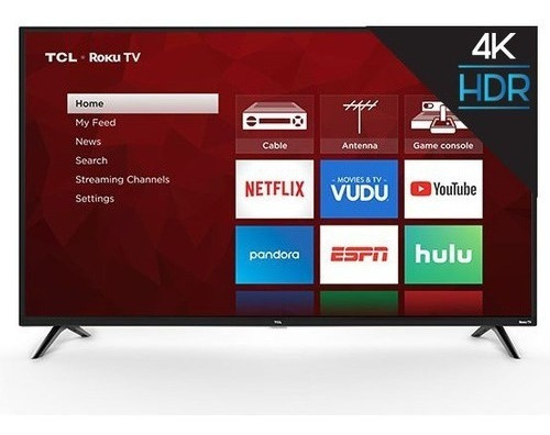 Televisor Tcl De 50'' Clase 4k Uhd Led Roku Smart 4 Serie